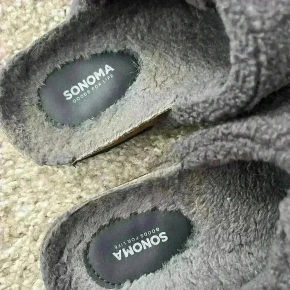 Sonoma goods shearling sandals flip flops slides - Picture 3 of 5